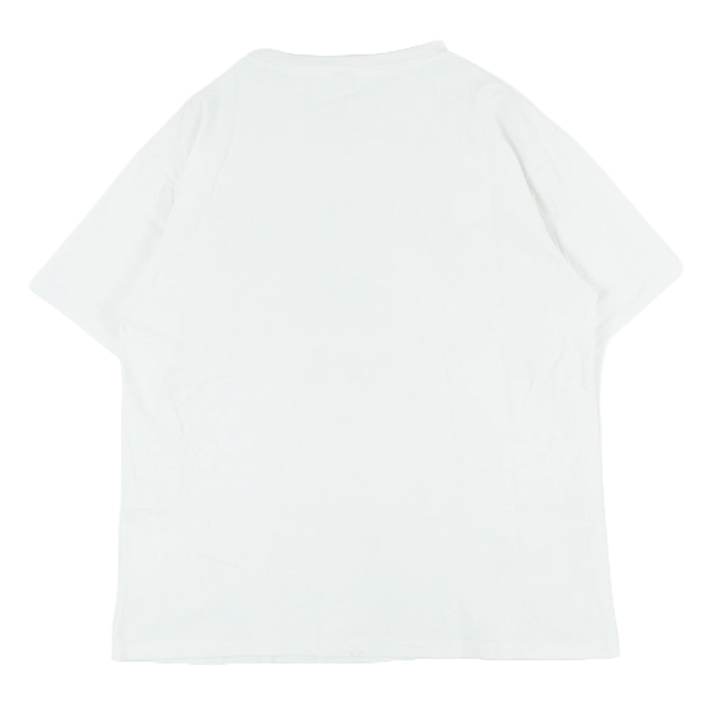A BATHING APE アベイシングエイプ APC グレーカモ  カレッジ プリント 半袖 Tシャツ コットン 中国製 ホワイト系 L【中古】