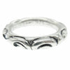 CHROME HEARTS クロムハーツ（原本無） SCRL BAND スクロール バンド リング シルバー系 約19号【中古】