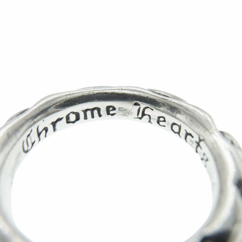 CHROME HEARTS クロムハーツ（原本無） SCRL BAND スクロール バンド リング シルバー系 約19号【中古】