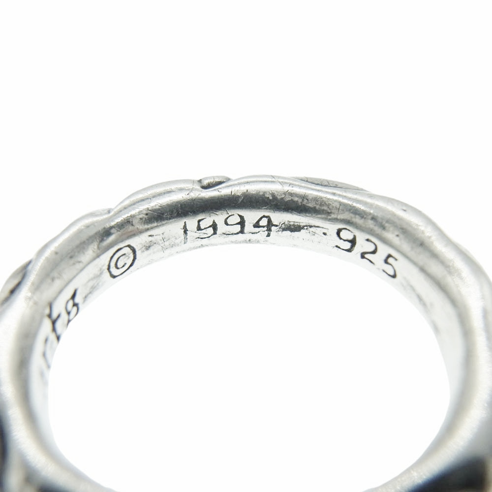 CHROME HEARTS クロムハーツ（原本無） SCRL BAND スクロール バンド リング シルバー系 約19号【中古】