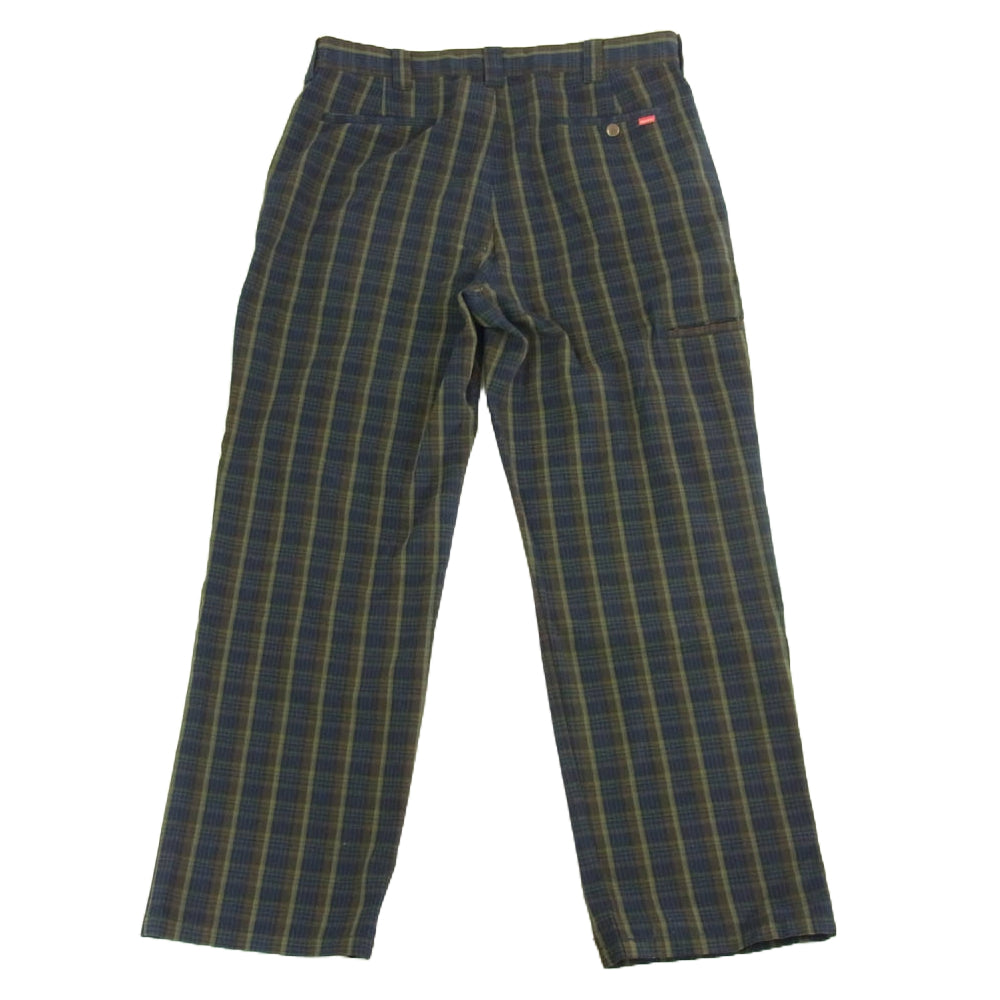 Supreme シュプリーム 23SS Work Pant Navy Plaid ワーク パンツ ネイビー プラット ネイビー系 マルチカラー系 34【中古】