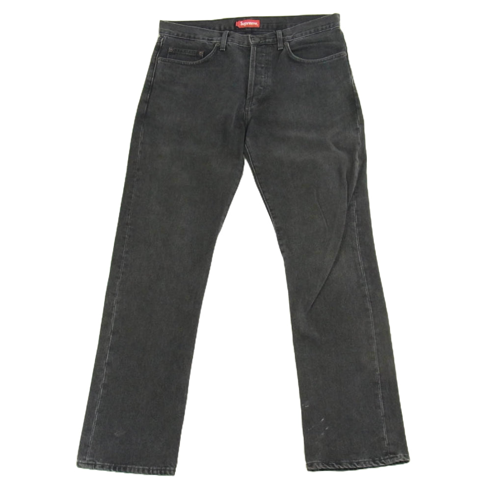Supreme シュプリーム Stone Washed Slim ストーン ウォッシュ スリム デニムパンツ ブラック系 34【中古】