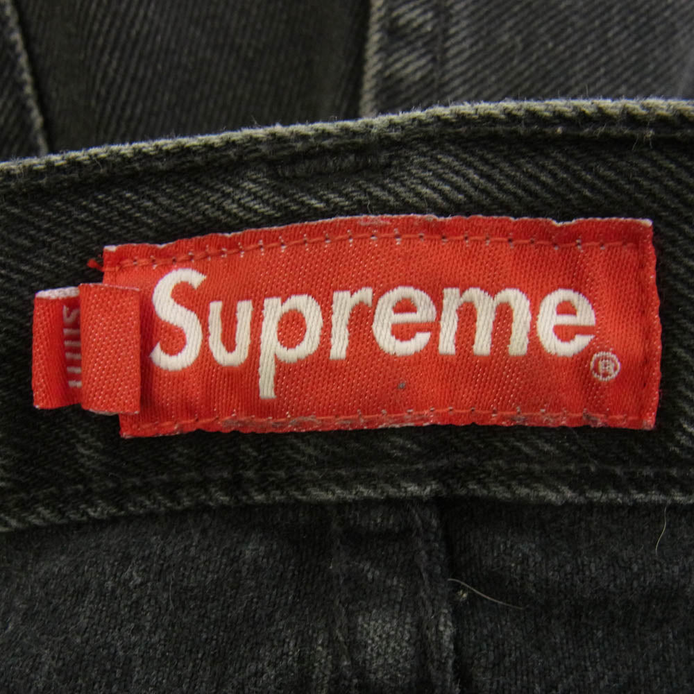 Supreme シュプリーム Stone Washed Slim ストーン ウォッシュ スリム デニムパンツ ブラック系 34【中古】