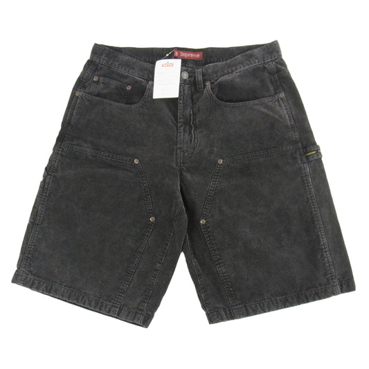 Supreme シュプリーム Washed Corduroy Double Knee Painter Short ウォッシュド コーデュロイ ダブルニー ペインター ショーツ ショートパンツ グレー系 32【中古】