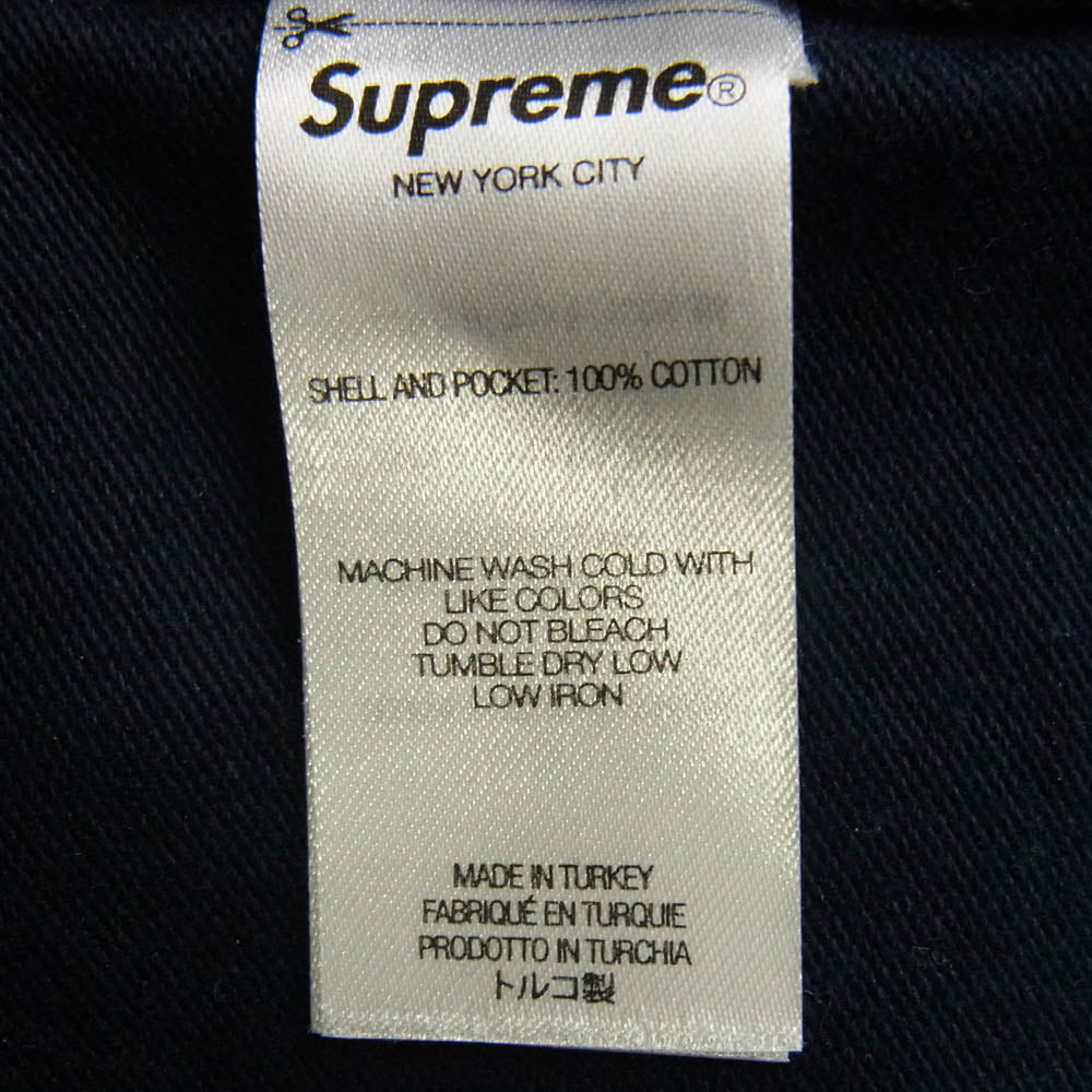 Supreme シュプリーム ×Kindermann GmbH Moleskin Double Knee Painter モールスキン ダブルニー ペインターパンツ ネイビー系 34【中古】