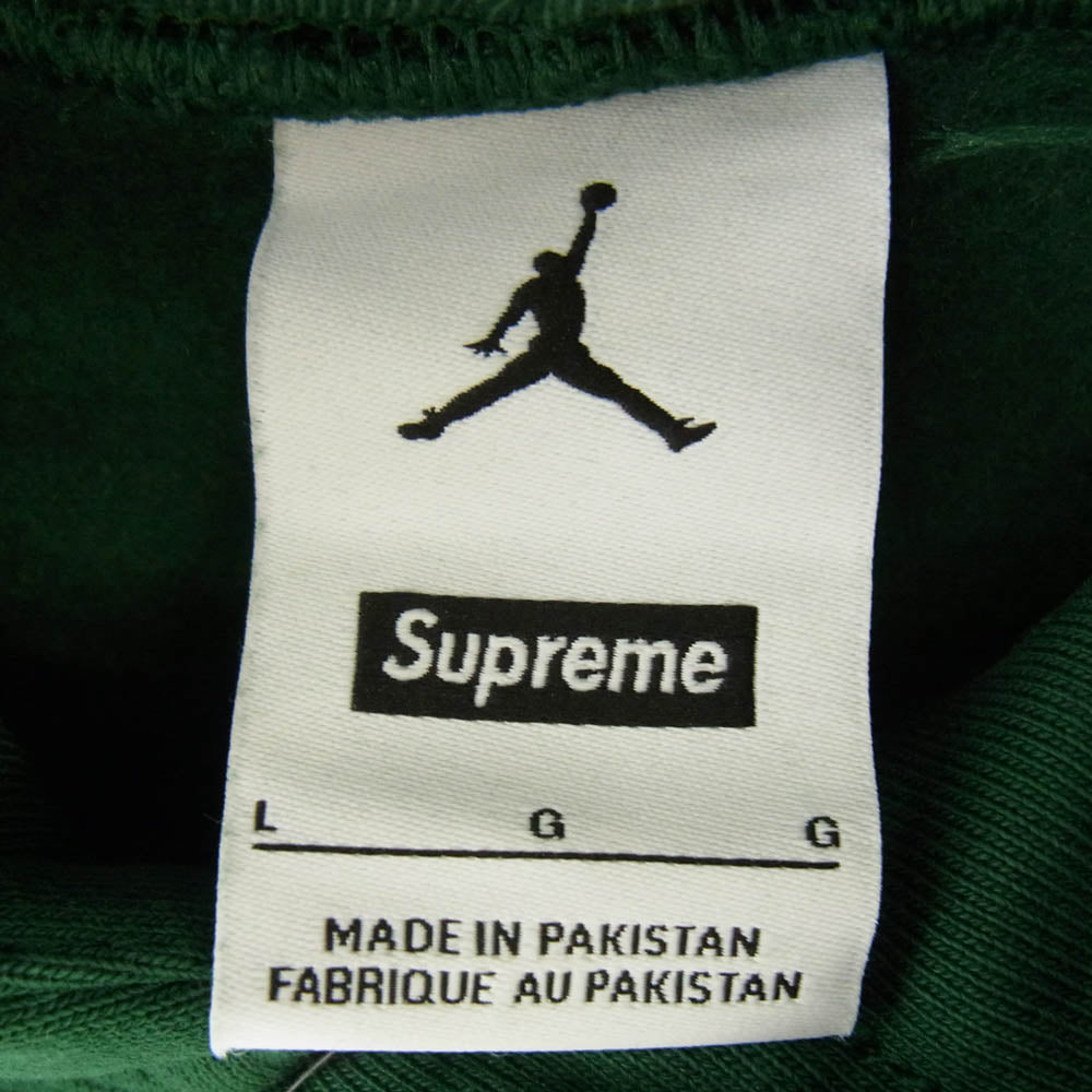 Supreme シュプリーム 24AW Jordan Hooded Sweatshirt ジョーダン フーデッド スウェット パーカー グリーン系 L【極上美品】【中古】