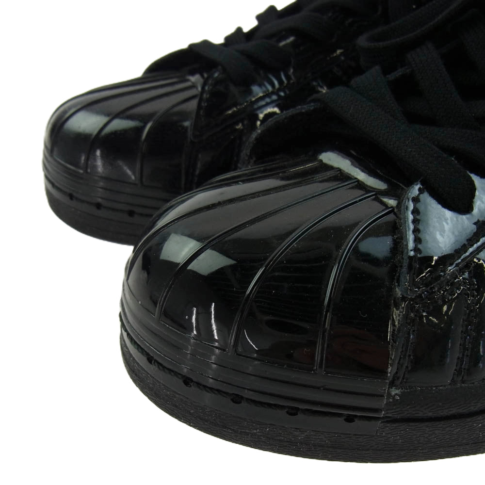 adidas アディダス FV3299 SUPER STAR スーパースター エナメル スニーカー ブラック系 27.5cm【中古】