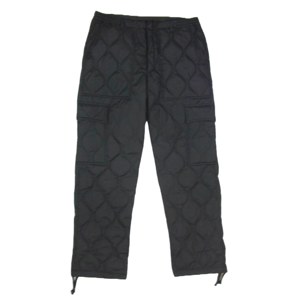 タイオン DOWN PANTS ダウン キルティング パンツ ブラック系 サイズ表記無【中古】
