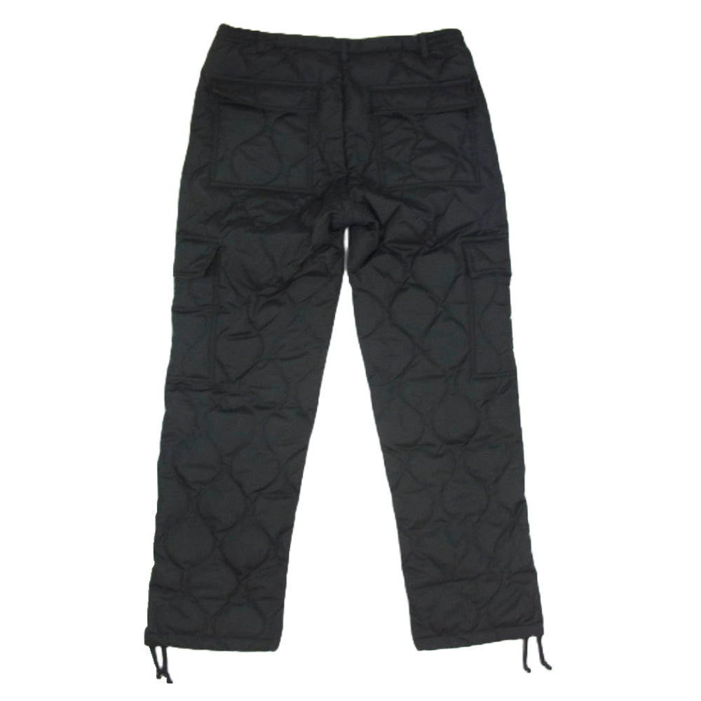 タイオン DOWN PANTS ダウン キルティング パンツ ブラック系 サイズ表記無【中古】