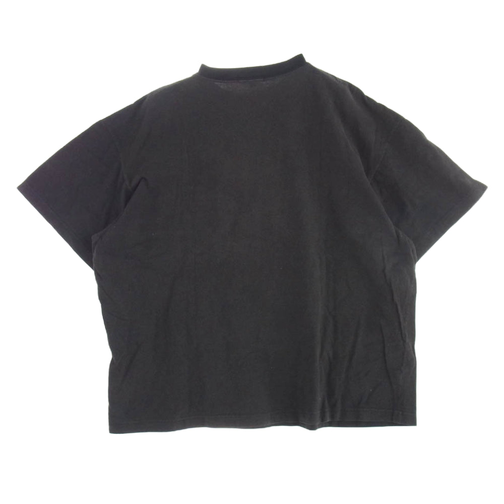 STUSSY ステューシー 90s USA製 OLD アメリカ製 黒タグ KING SIZE ポケット ロゴ Tシャツ グレー系 L【中古】