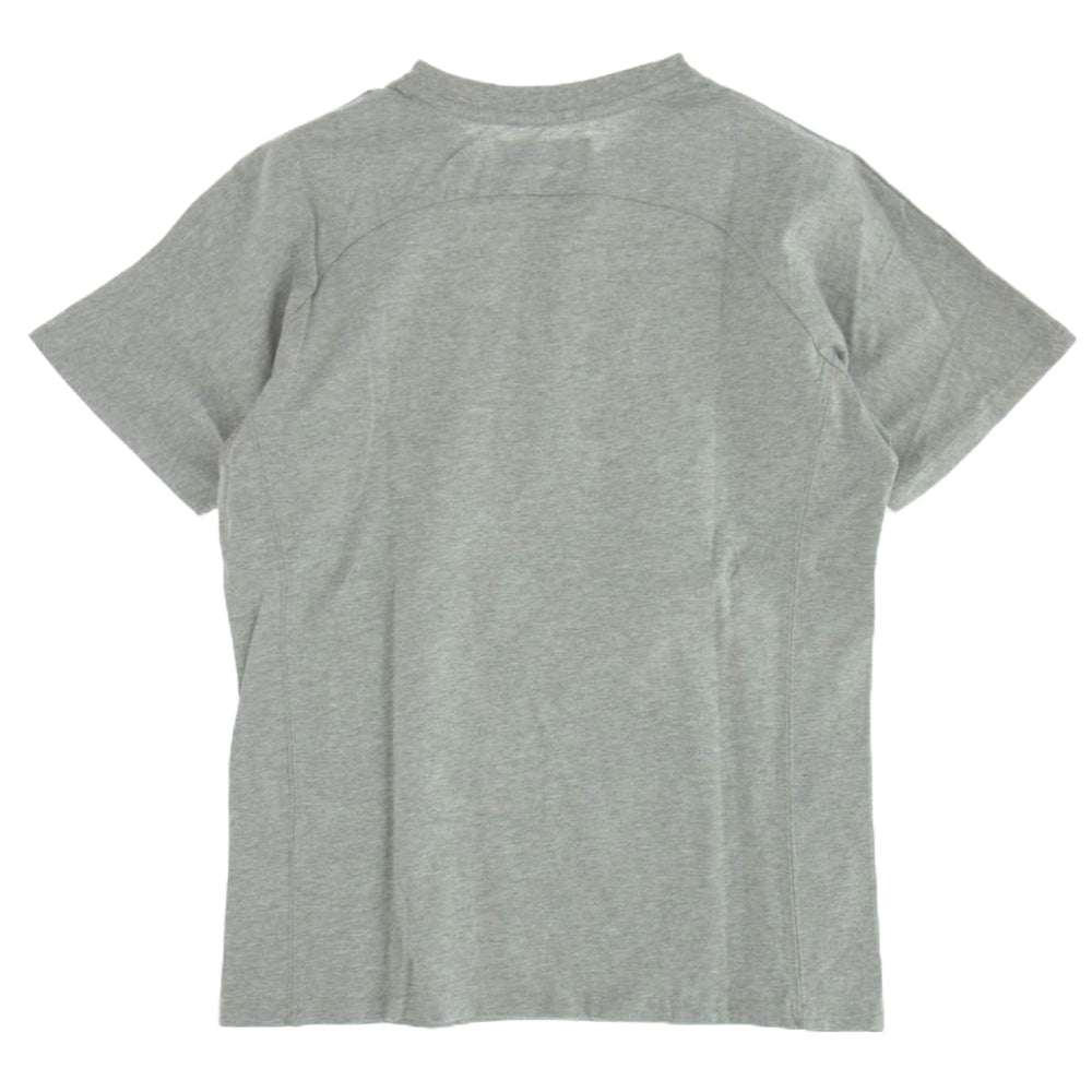 1piu1uguale3 ウノピュウノウグァーレトレ RELAX リラックス ロゴ ラインストーン クルーネック 半袖 Tシャツ グレー グレー系 XL【中古】
