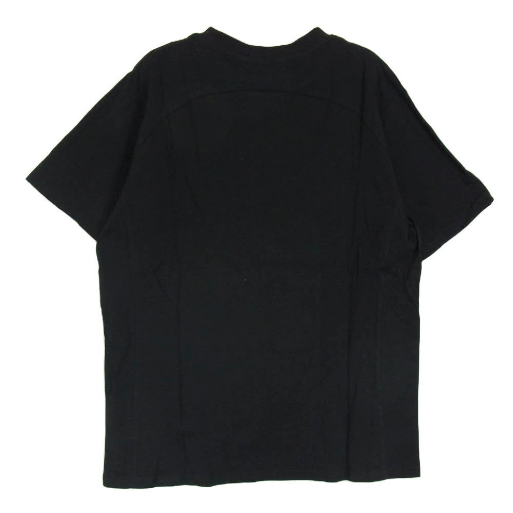 1piu1uguale3 ウノピュウノウグァーレトレ RELAX リラックス ロゴ ラインストーン クルーネック 半袖 Tシャツ ブラック系 XL【中古】