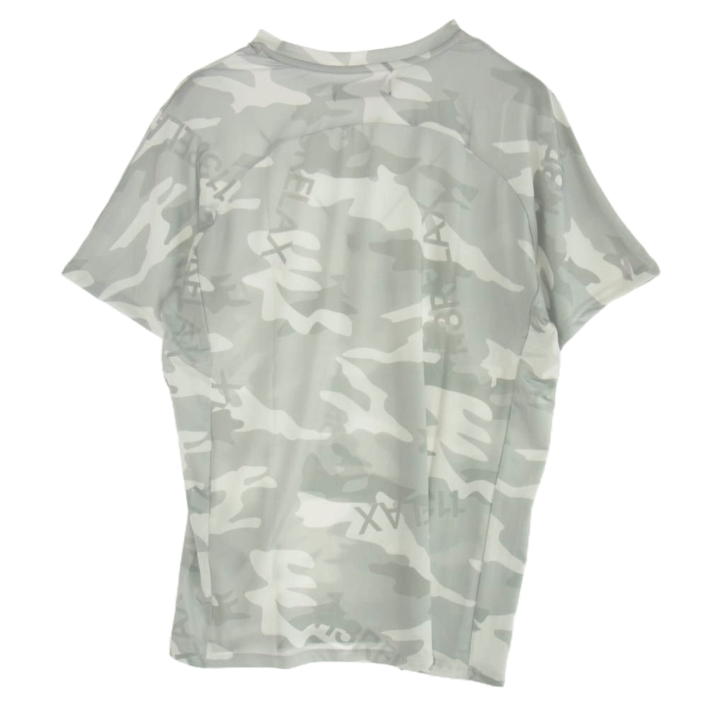 1piu1uguale3 ウノピュウノウグァーレトレ UST-23032 RELAX リラックス カモフラ柄 ラッシュガード 半袖 Tシャツ グレー グレー系 ホワイト系 XL【中古】