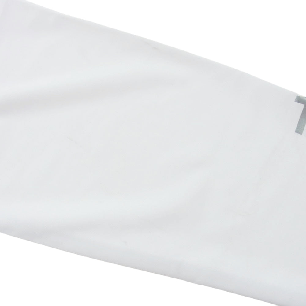 1piu1uguale3 ウノピュウノウグァーレトレ RELAX リラックス 筆記体ロゴ タートルネック カットソー ホワイト系 XL【中古】
