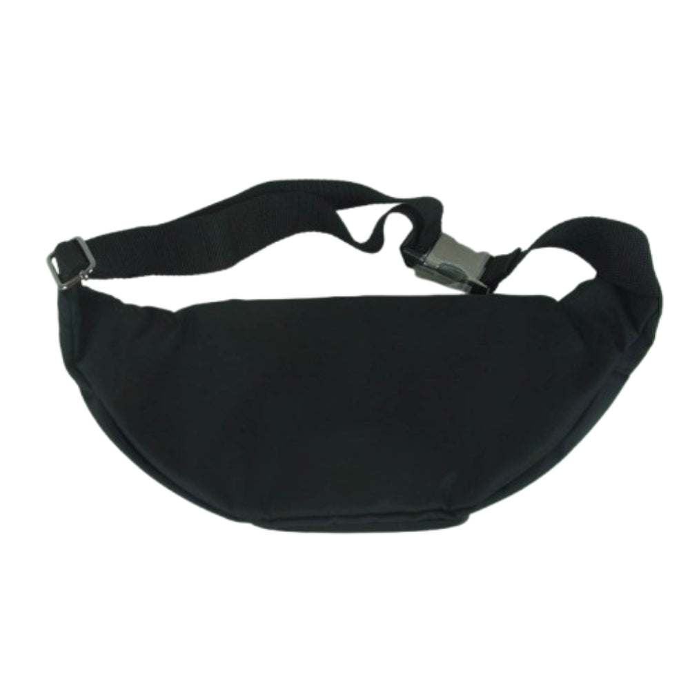 1piu1uguale3 ウノピュウノウグァーレトレ USZ-25019 シンセティックレザー サークルロゴ ボディバッグ ウエストバッグ ブラック系【極上美品】【中古】