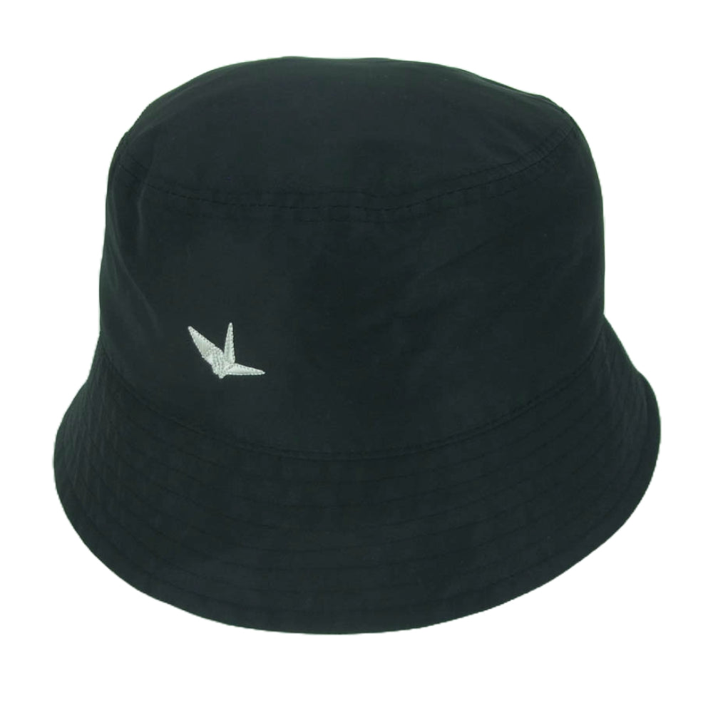 1piu1uguale3 ウノピュウノウグァーレトレ MRG519 POE389 113 BUCKET HAT バケットハット ブラック系 99 F【中古】