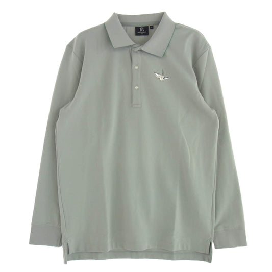 1piu1uguale3 ウノピュウノウグァーレトレ GRT204 POE475 GOLF .ゴルフ L/S POLO COLLARE PANZETTA GIROLAMO パンツェッタ・ジローラモ 長袖 ポロシャツ グレー系 V【中古】