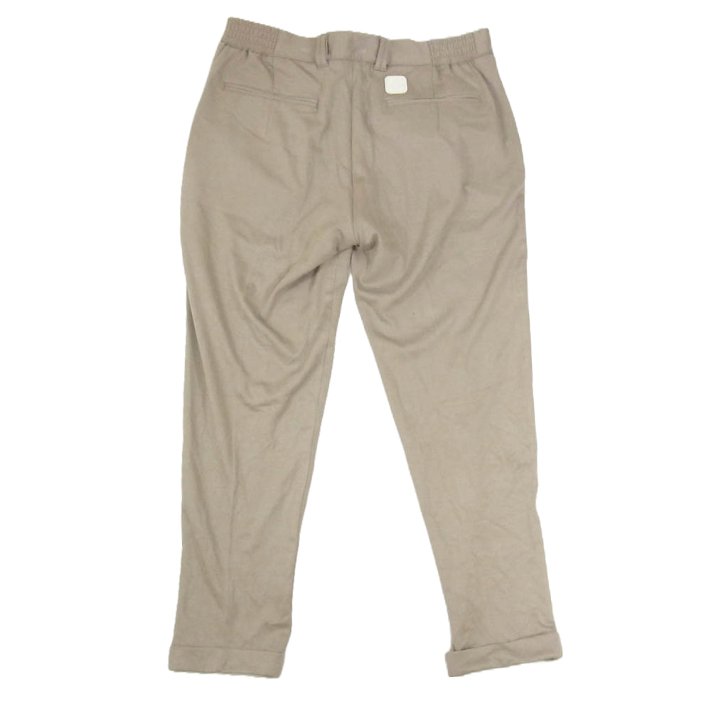 1piu1uguale3 ウノピュウノウグァーレトレ MRP186 NYU053 giab’s ARCHIVIO ジャブスアルキヴィオ EASY ITALY TROUSERS PANTS イージー イタリー トラウザー スラックスパンツ ベージュ グレー系 V【中古】