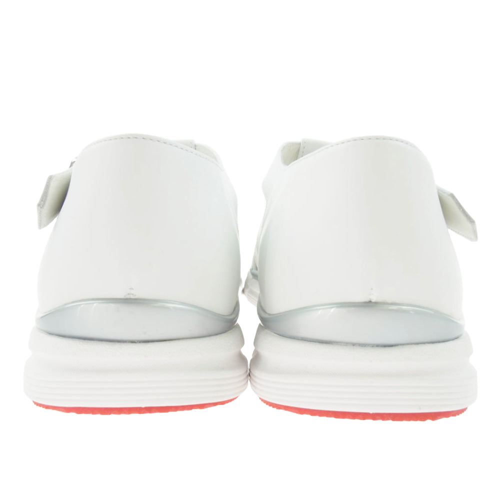 1piu1uguale3 ウノピュウノウグァーレトレ 113 GURKA SHOES グルカ サンダル レザー シューズ スニーカー ホワイト系 9【美品】【中古】