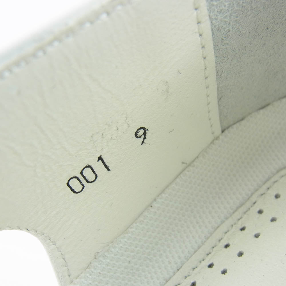 1piu1uguale3 ウノピュウノウグァーレトレ 113 GURKA SHOES グルカ サンダル レザー シューズ スニーカー ホワイト系 9【美品】【中古】