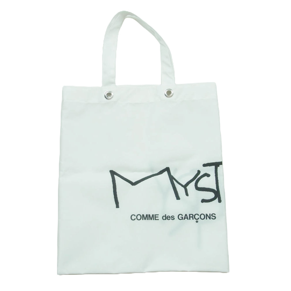 COMME des GARCONS コムデギャルソン 2024 MYSTERY ミステリー ロゴ トート バッグ ホワイト系【中古】