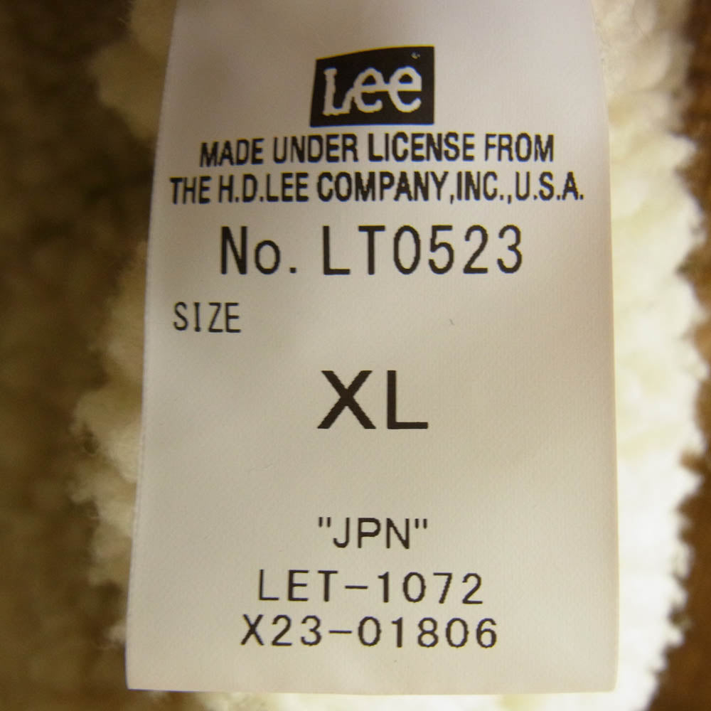 Lee リー LT0523 STORM RIDER ストーム ライダー コーデュロイ ボア ジャケット ブラウン系 XL【中古】
