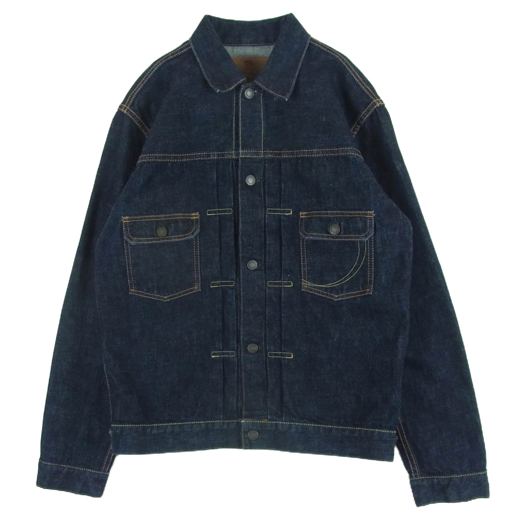 MOMOTARO JEANS 桃太郎ジーンズ MJ2103 銅丹特濃インディゴブルー ダブルポケット デニム ジャケット インディゴブルー系 42【中古】