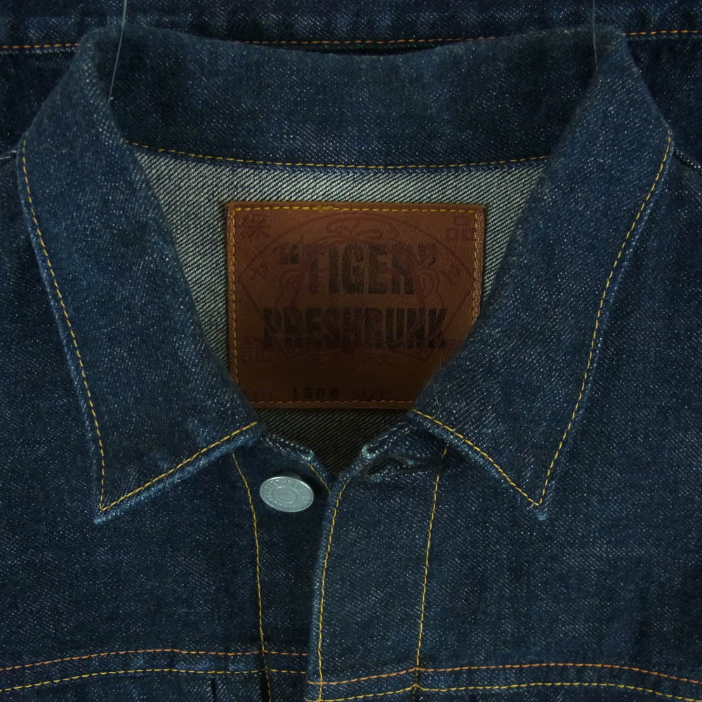 EVISU エヴィス 1506 No.1スペシャル 1ST TIGER PRESHRUNK タイガープレシュリンク デニム ジャケット インディゴブルー系 44【中古】
