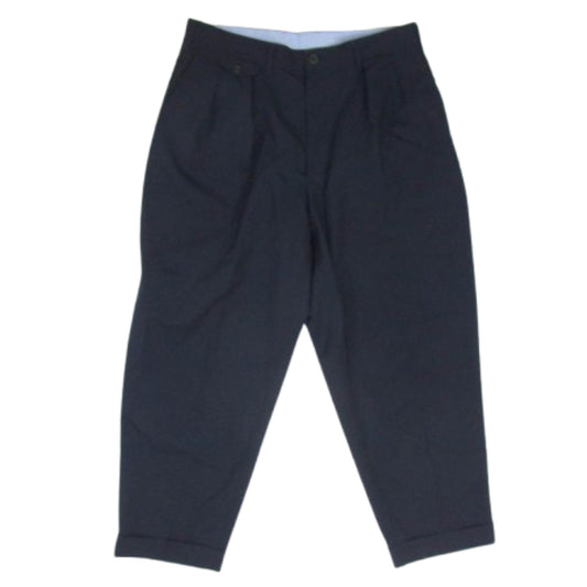 BEAMS ビームス 38-23-0125-277 2 Pleats Wool Tropical 2プリーツ ウール トロピカル スラックスパンツ ネイビー系 M【美品】【中古】