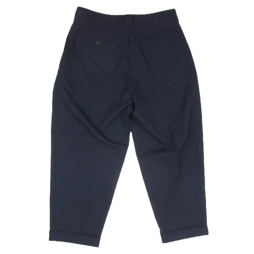 BEAMS ビームス 38-23-0125-277 2 Pleats Wool Tropical 2プリーツ ウール トロピカル スラックスパンツ ネイビー系 M【美品】【中古】