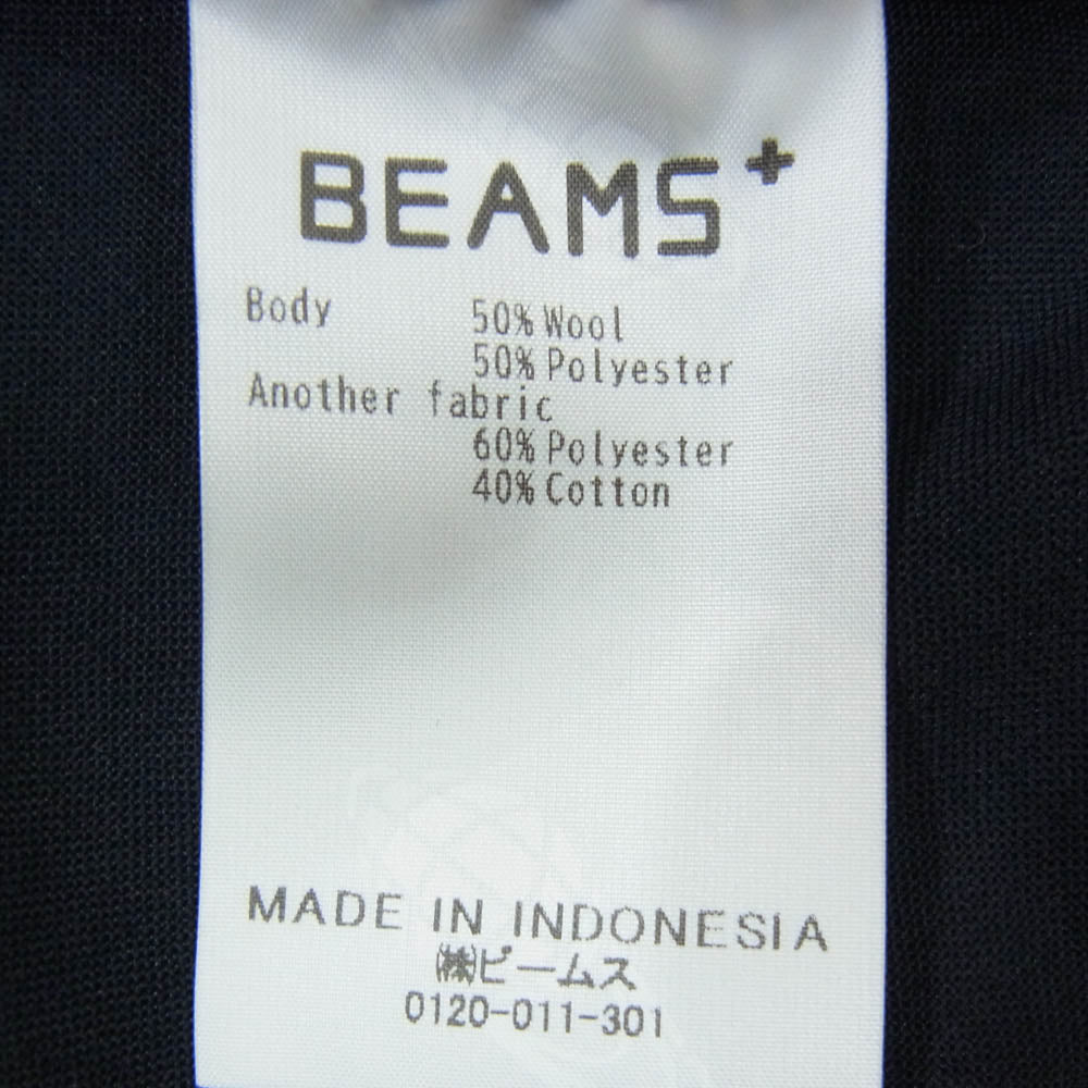 BEAMS ビームス 38-23-0125-277 2 Pleats Wool Tropical 2プリーツ ウール トロピカル スラックスパンツ ネイビー系 M【美品】【中古】