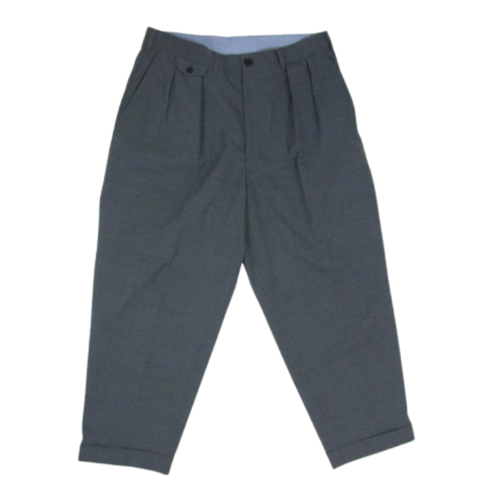 BEAMS ビームス 38-23-0125-277 2 Pleats Wool Tropical 2プリーツ ウール トロピカル スラックスパンツ グレー系 M【美品】【中古】