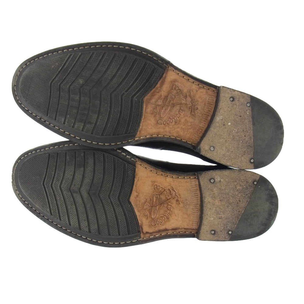 JALAN SRIWIJAYA ジャランスリウァヤ 3131-499-0552-0945 green label relaxing別注 グレインショート サイドゴア ブーツ EDWARD Last ブラック系 40【中古】