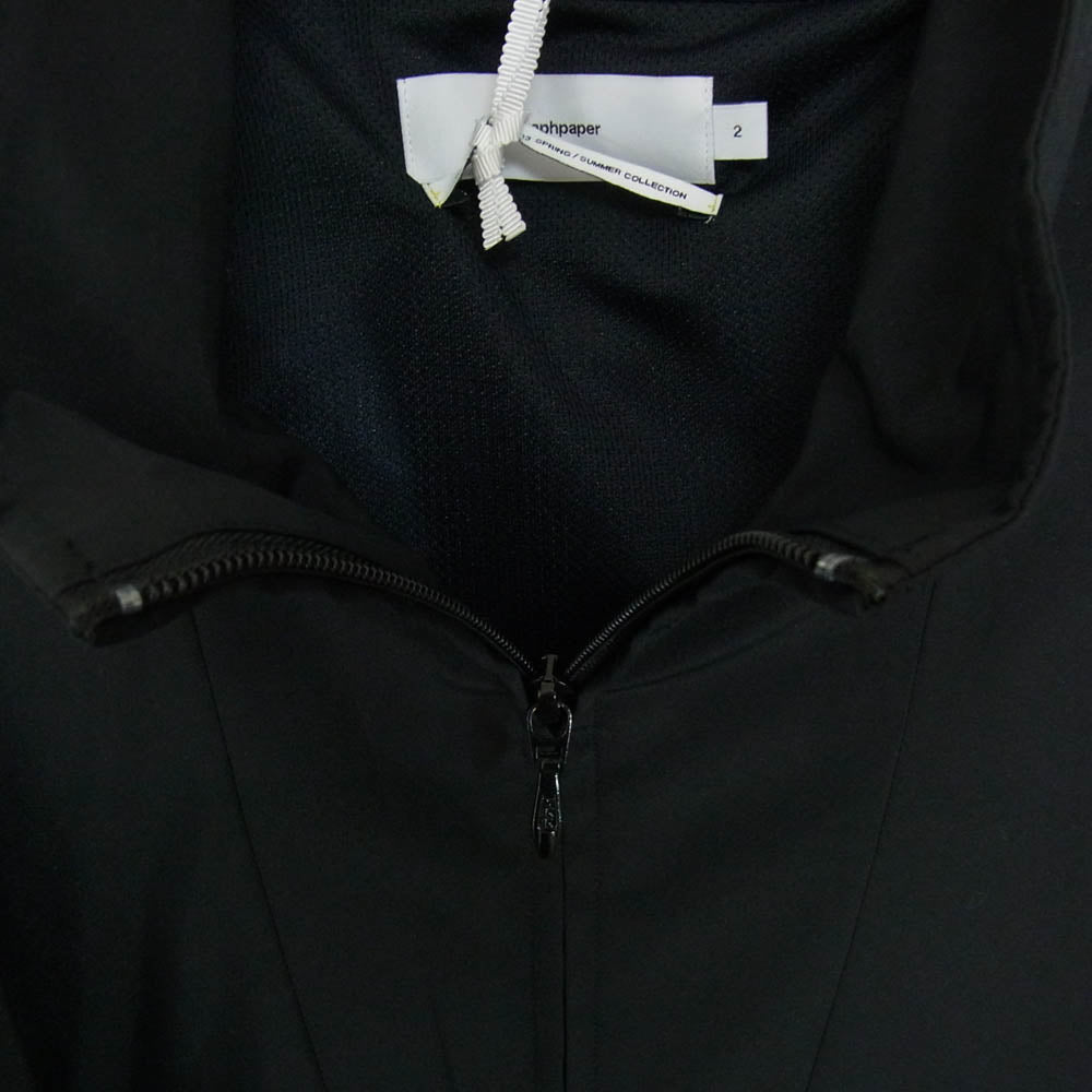 GRAPHPAPER グラフペーパー 23SS GM231-30025 Semi-Dull Poplin Stand Collar Blouson セミダルポプリン スタンド カラー ブルゾン ブラック系 2【中古】