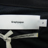 GRAPHPAPER グラフペーパー 23SS GM231-30025 Semi-Dull Poplin Stand Collar Blouson セミダルポプリン スタンド カラー ブルゾン ブラック系 2【中古】