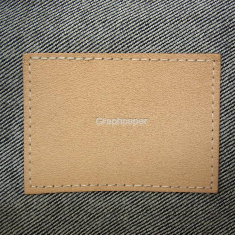 GRAPHPAPER グラフペーパー 23SS GU231-30114B Colorfast Denim Jacket カラー ファスト デニムジャケット ネイビー インディゴブルー系 2【美品】【中古】