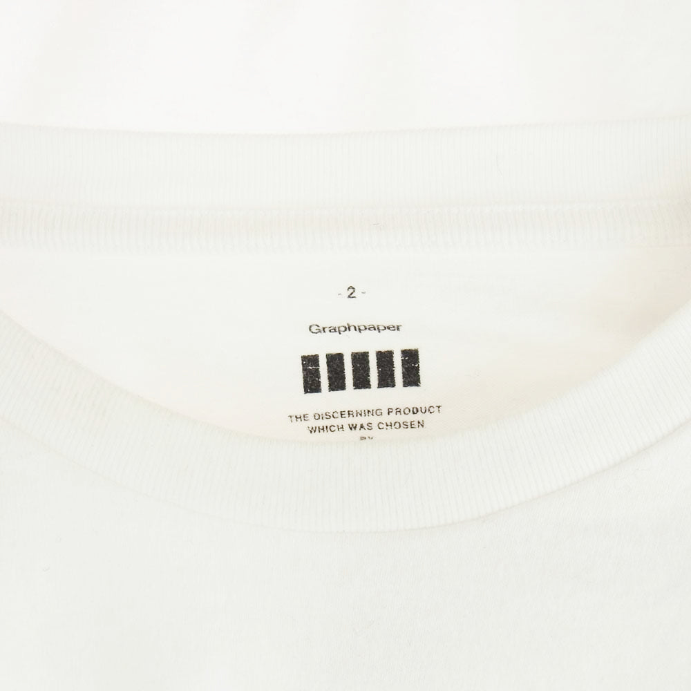 GRAPHPAPER グラフペーパー ロングスリーブ カットソー Tシャツ 長袖 ホワイト系 2【中古】