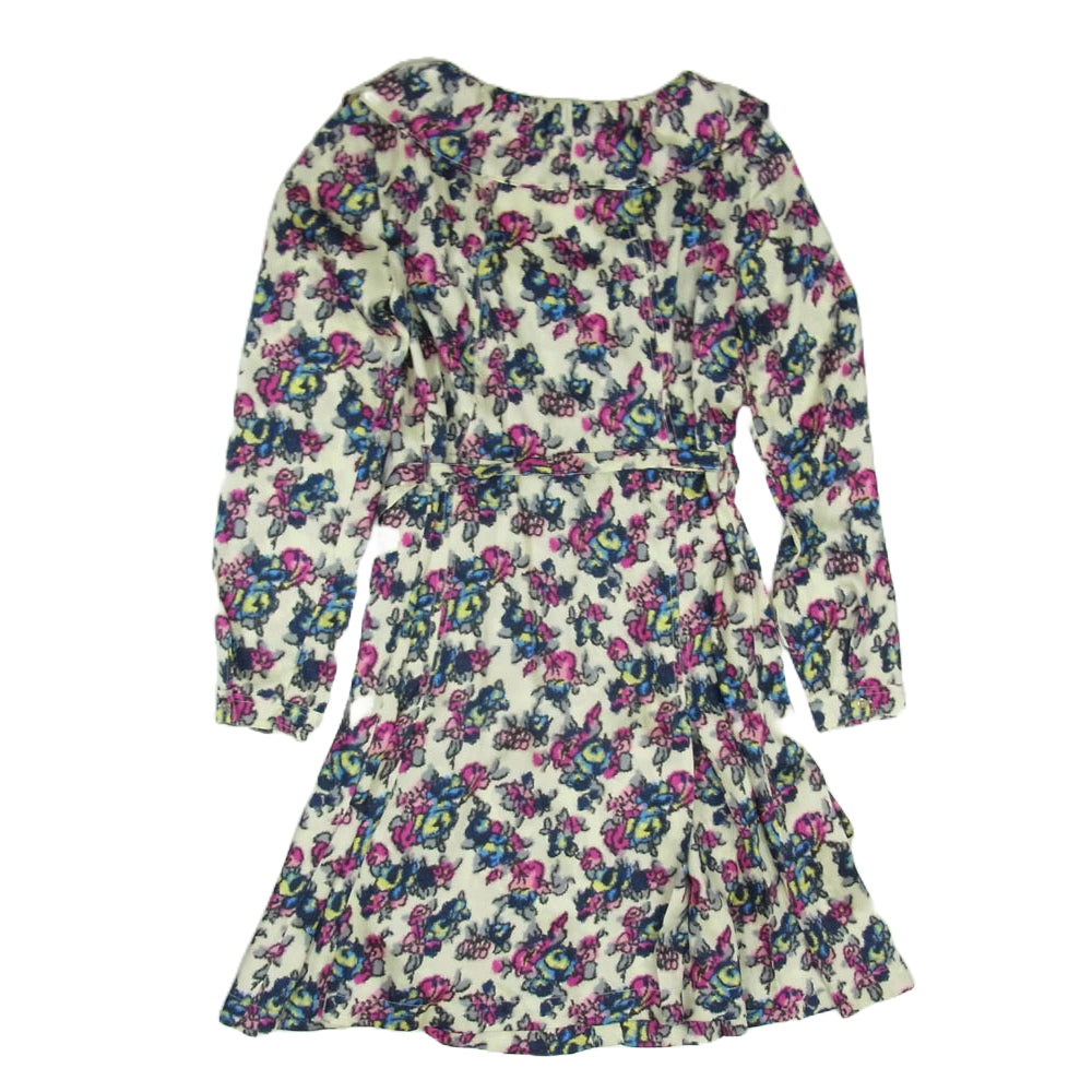 MAX&CO マックスアンドコー 花柄 フローラル フラワー 総柄 フリル 長袖 シャツ ワンピース マルチカラー系 44【中古】