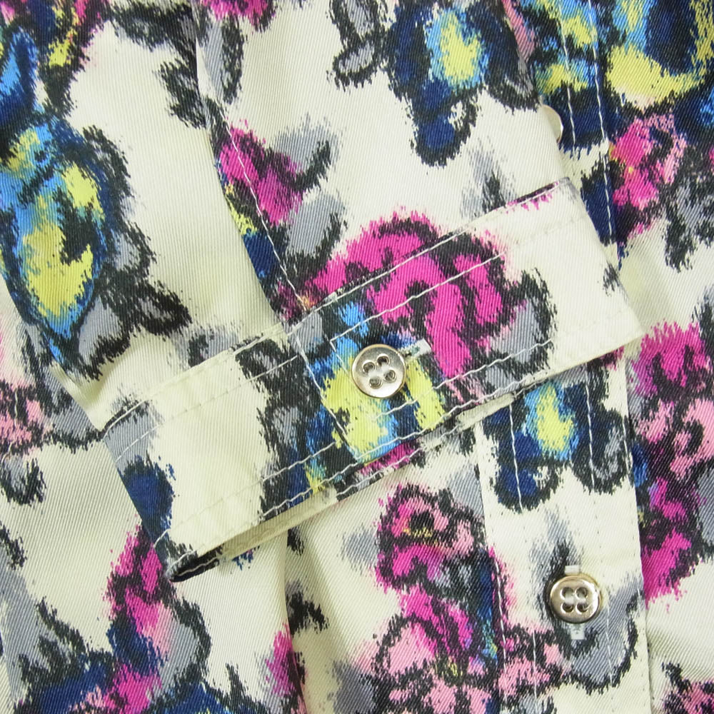 MAX&CO マックスアンドコー 花柄 フローラル フラワー 総柄 フリル 長袖 シャツ ワンピース マルチカラー系 44【中古】