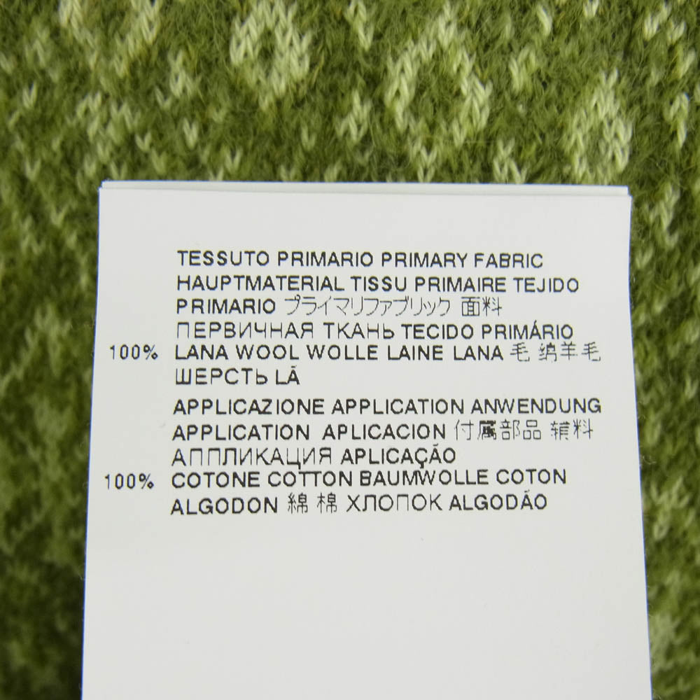 MAISON MARGIELA メゾンマルジェラ 22SS S51HA1179 S18004 1ライン 四つタグ ダメージ加工 ウール ニット セーター ライトグリーン系 L【中古】