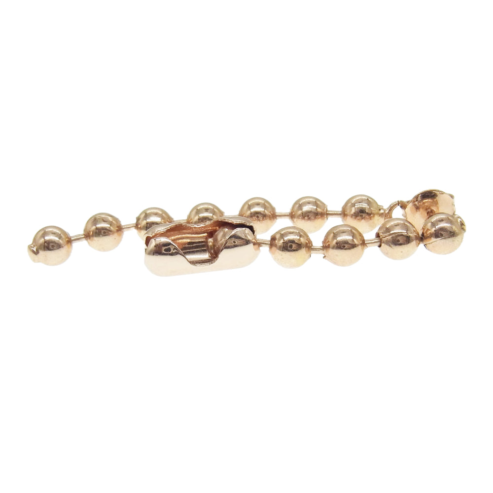 MAISON MARGIELA メゾンマルジェラ MM6 エムエムシックス ボールチェーン ピアス ピンク系 ゴールド系【中古】