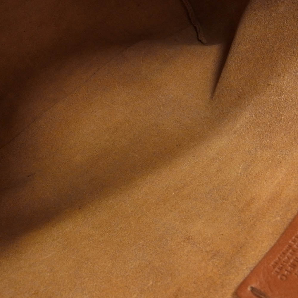 IL BISONTE イルビゾンテ ロゴ レザー トート バッグ ブラウン系【中古】