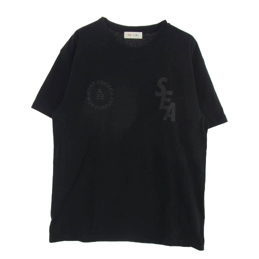 WIND AND SEA ウィンダンシー 22SS WDS-Y&S2nd-01 YOU AND SEA カスタム ロゴ Tシャツ 半袖カットソー ブラック系 L【中古】