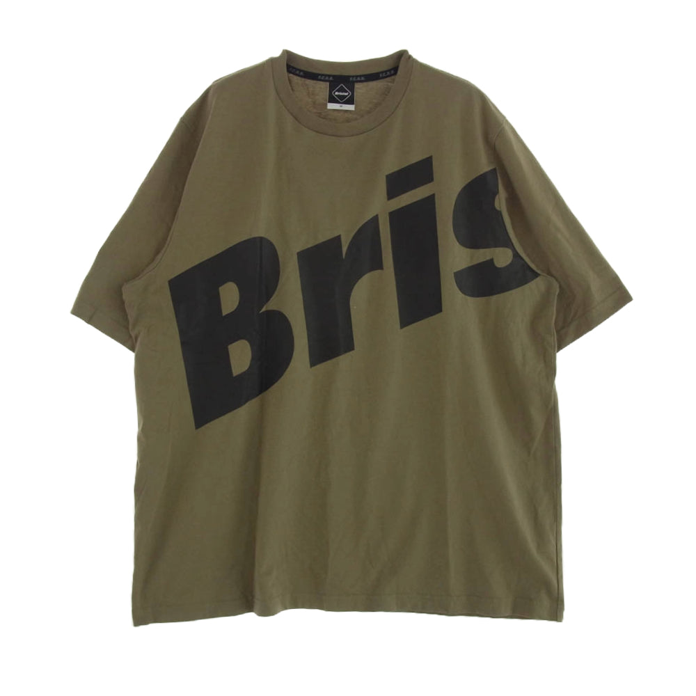 F.C.R.B. エフシーアールビー 22SS FCRB-220062 RELAX FIT BIG BRIS LOGO TEE フロントロゴプリント Ｔシャツ 半袖カットソー カーキ系 M【中古】