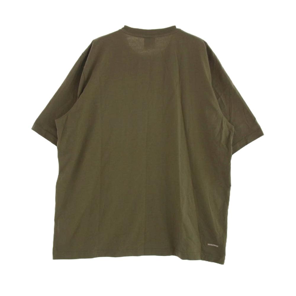 F.C.R.B. エフシーアールビー 22SS FCRB-220062 RELAX FIT BIG BRIS LOGO TEE フロントロゴプリント Ｔシャツ 半袖カットソー カーキ系 M【中古】