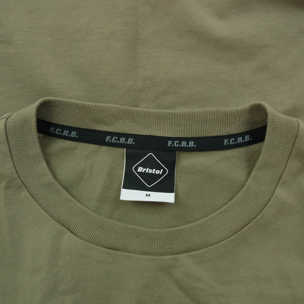 F.C.R.B. エフシーアールビー 22SS FCRB-220062 RELAX FIT BIG BRIS LOGO TEE フロントロゴプリント Ｔシャツ 半袖カットソー カーキ系 M【中古】