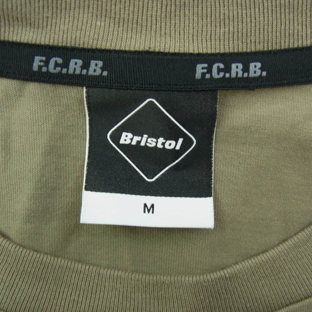 F.C.R.B. エフシーアールビー 22SS FCRB-220062 RELAX FIT BIG BRIS LOGO TEE フロントロゴプリント Ｔシャツ 半袖カットソー カーキ系 M【中古】