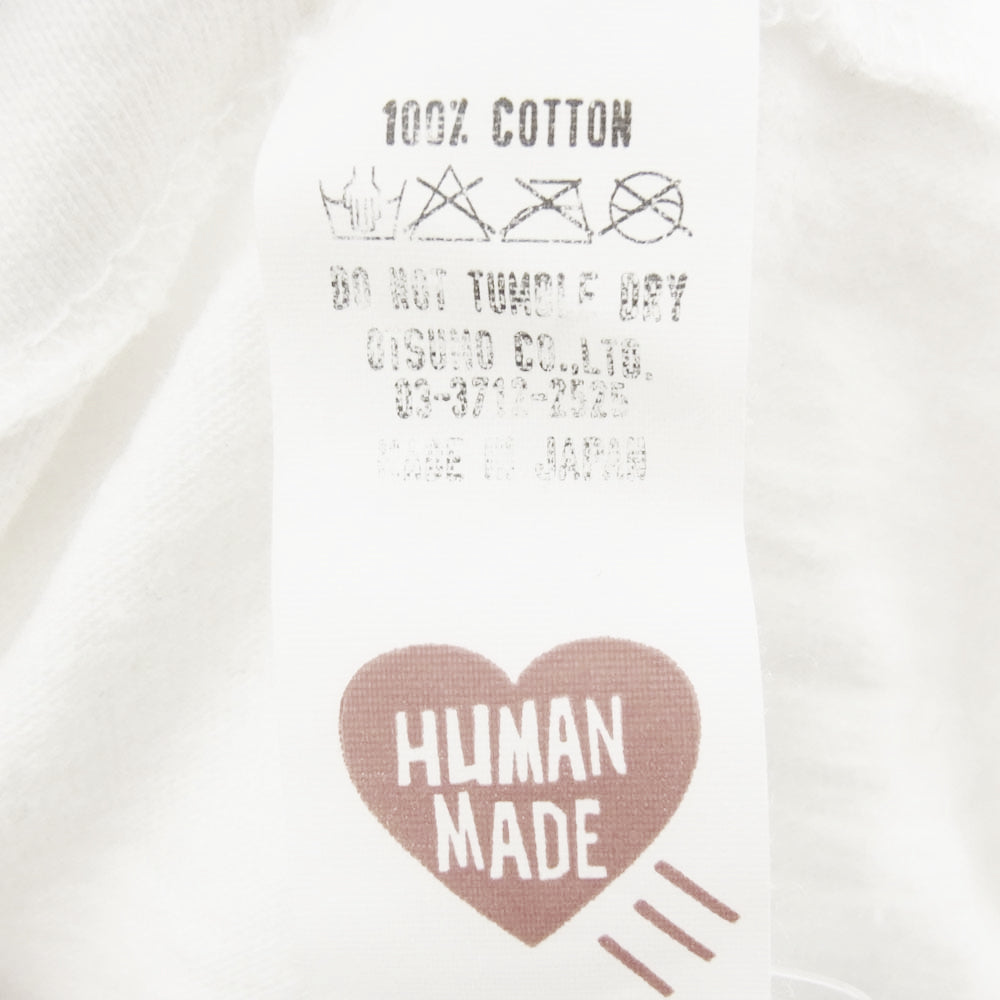 HUMAN MADE ヒューマンメイド フロントロゴプリント Ｔシャツ 半袖カットソー ホワイト系 L【中古】