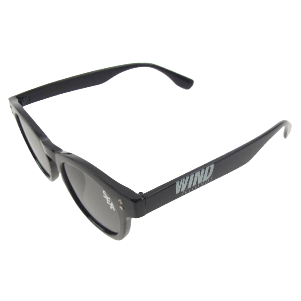 WIND AND SEA ウィンダンシー WDS-O-YAS5-23-Q4-02 YOU AND SEA CUSTOM SUNGLASS カスタム ロゴレンズ サングラス アイウェア ブラック系【中古】