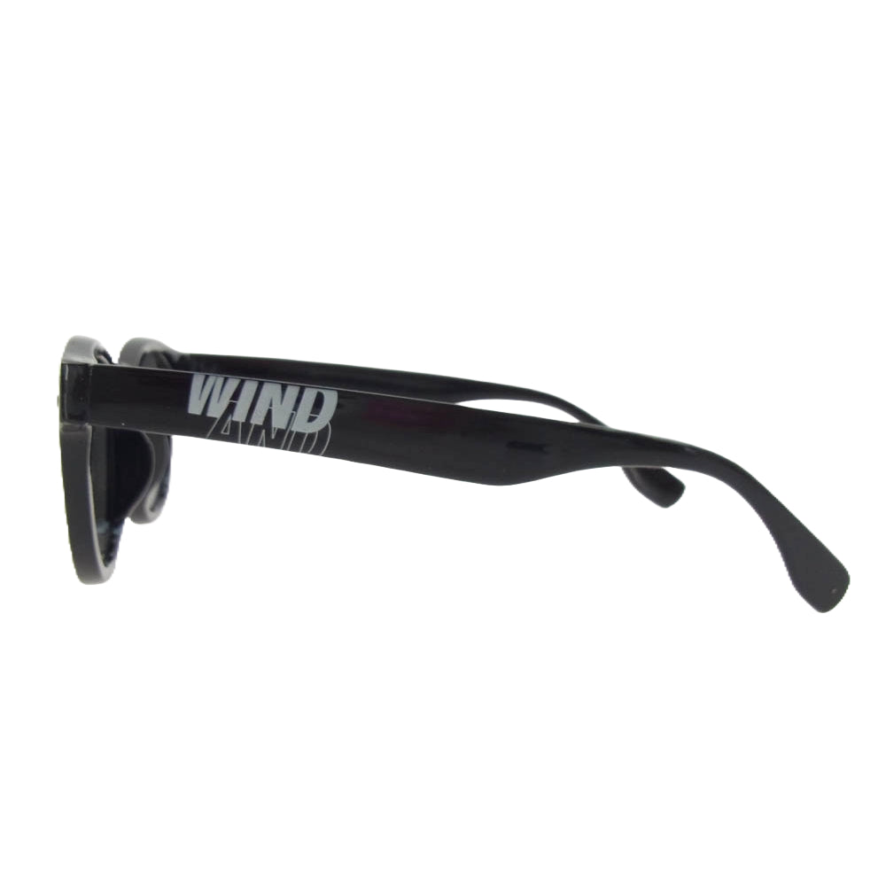 WIND AND SEA ウィンダンシー WDS-O-YAS5-23-Q4-02 YOU AND SEA CUSTOM SUNGLASS カスタム ロゴレンズ サングラス アイウェア ブラック系【中古】